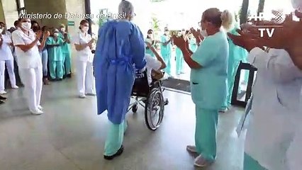 Militar de 99 años se cura del coronavirus en Brasil