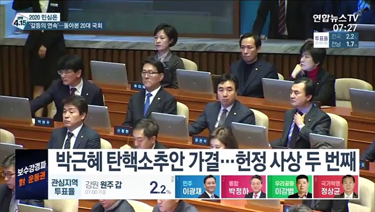 [선택 4·15] 박근혜 탄핵부터 동물국회 재연까지…결정적 장면들