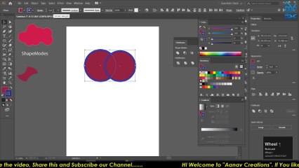 Illustrator's Pathfinder Shape Modes in 2 Minutes | Adobe Illustrator CC 2020 Shape Modes | Graphics Design |   @Aanav Creations   @Technical Maanav