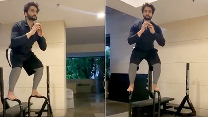 Jackky Bhagnani's Amazing Workout At Home