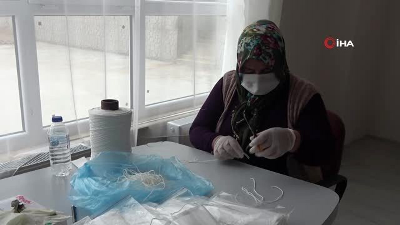 Kaymakam ve Belediye Başkanından maske üretimine destek