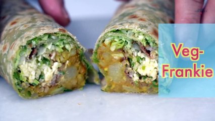 Vegetable Frankie   Mumbai Street Food Recipe