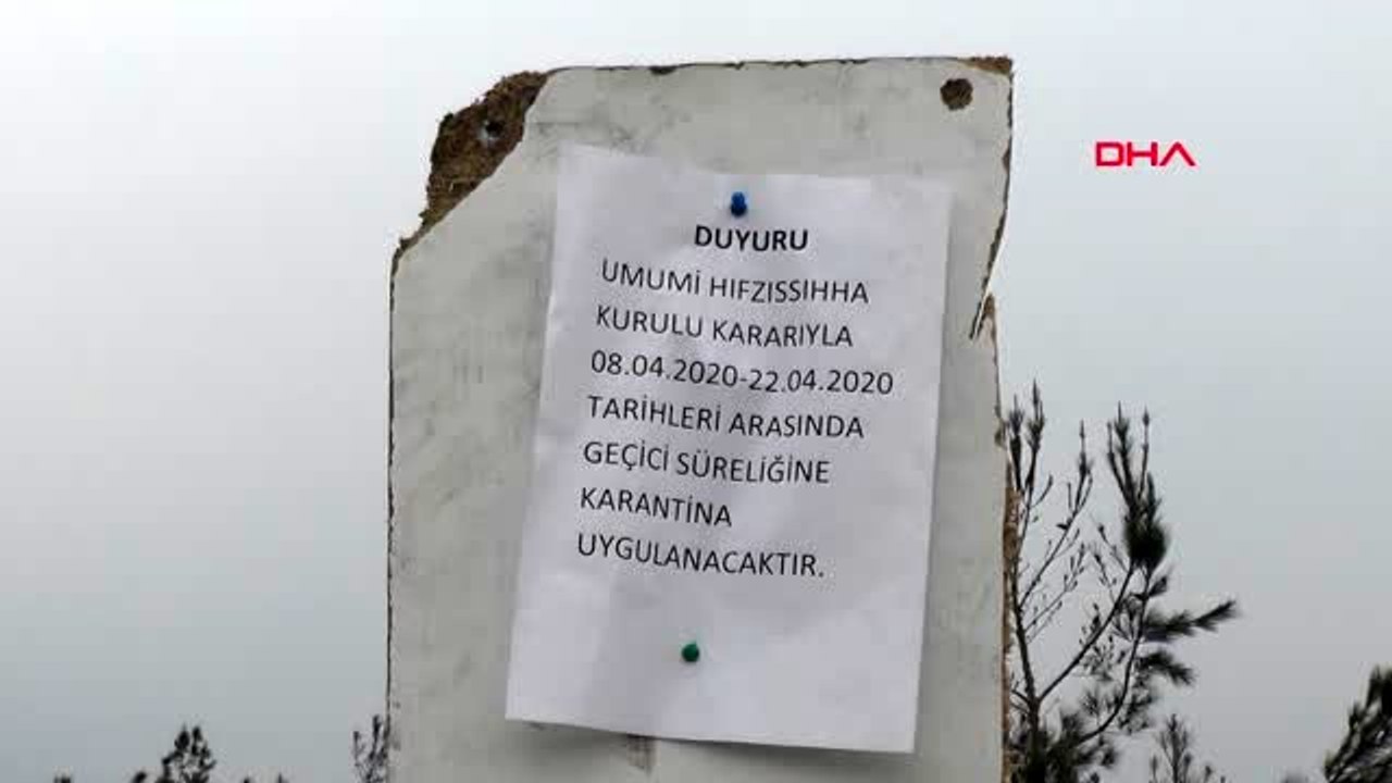 KARABÜK Tintin Köyü'ne bağlı Aliköseler Mahallesi karantinaya alındı