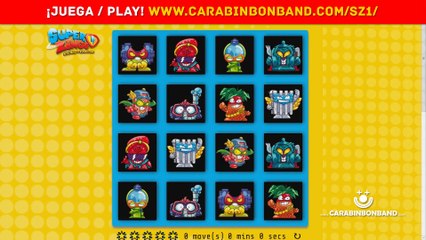 SUPERZINGS MEMORY GAME - ¿Podrás encontrar los personajes iguales? - By CARA BIN BON BAND