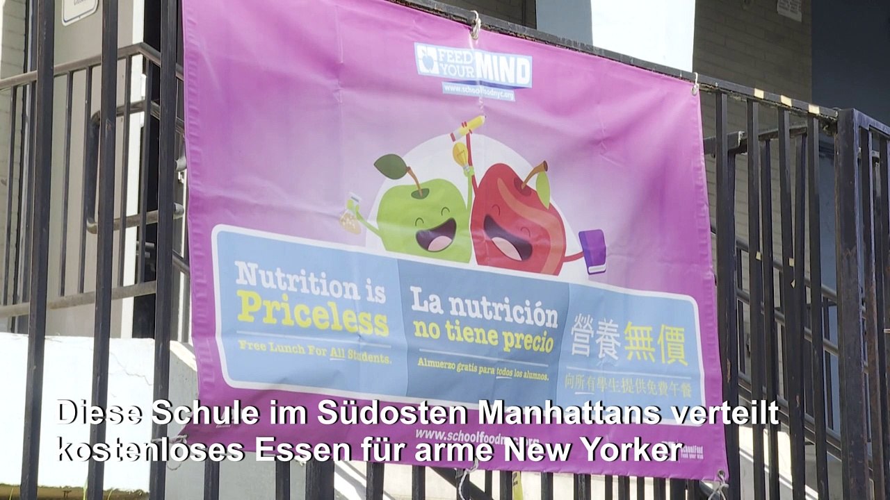 Corona-Krise: Schule verteilen Essen für arme New Yorker