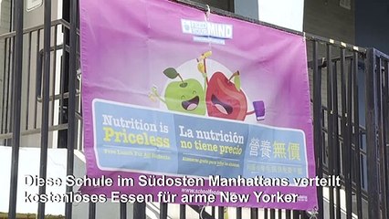 Corona-Krise: Schule verteilen Essen für arme New Yorker