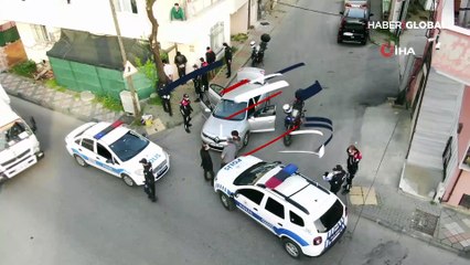 "Dur" ihtarına uymayan şüpheliler drone yardımıyla yakalandı