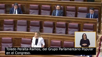 Cayetana Álvarez de Toledo en la Sesión de Control al Gobierno