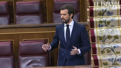 Casado a Sánchez: "No nos venda su teatro para cuando caiga el telón todos seamos responsables de sus errores"