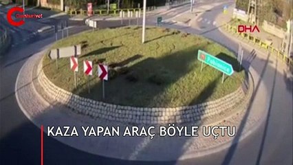 Yerden havalandı, metrelerce uzağa uçtu