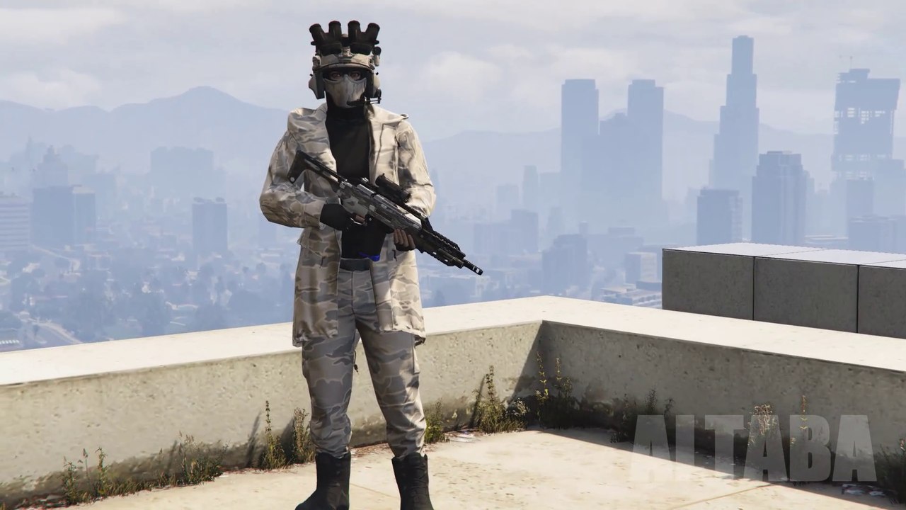 Roof and Snow Camouflage | Best Female Outfits in GTA ONLINE