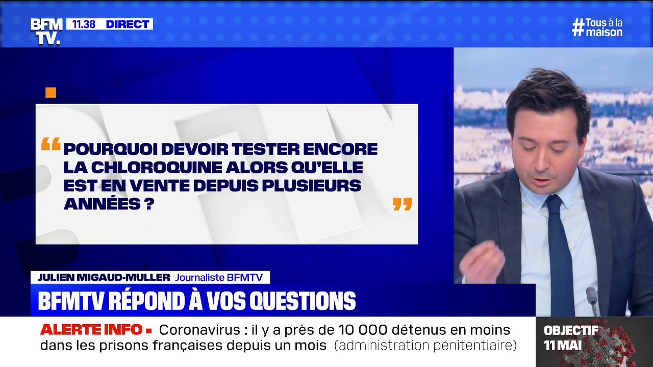 Pourquoi devoir encore tester la chloroquine alors qu'elle est en vente depuis des années? BFMTV vous répond