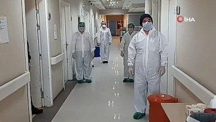 Uşak'ta koronavirüsü yenen 5 hasta taburcu edildi