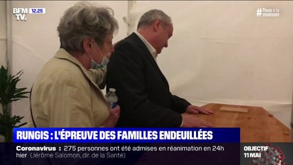 À Rungis, l'épreuve pour les familles des défunts qui viennent se recueillir