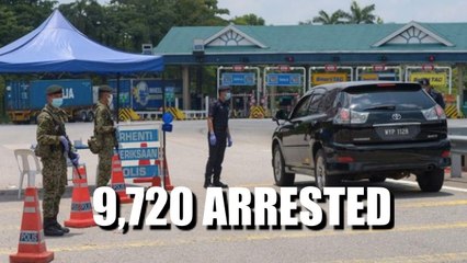 9,720 arrested for MCO violation