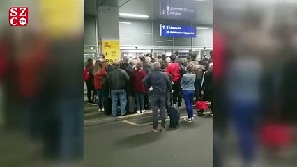 Pasaport kuyruguna böyle yığıldılar