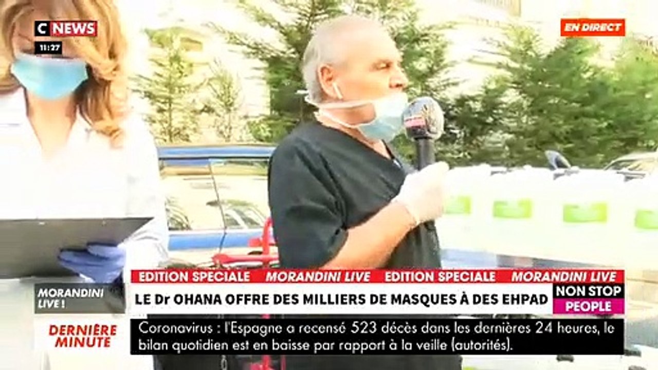 Coronavirus - Le Dr Sydney Ohana révèle que sa commande de 500.000 masques a été bloquée huit jours à Roissy - VIDEO