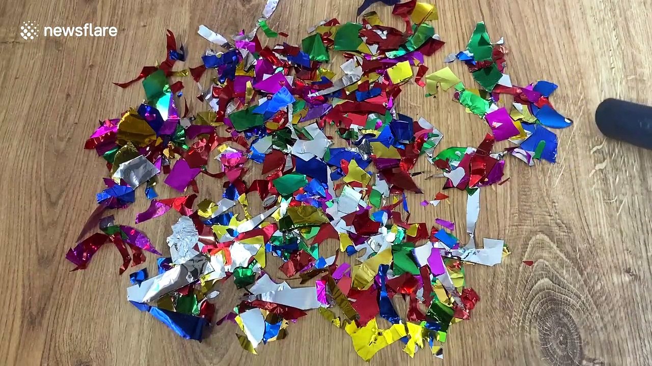 YouTuber creates ASMR content by vacuuming various items including eggs and sweets