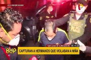 Capturan a hermanos que violaron a una menor en San Juan de Lurigancho