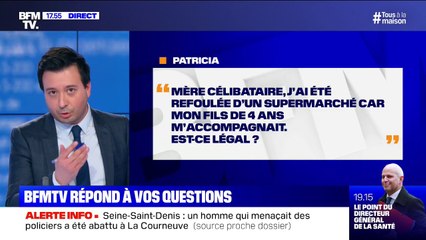 Mère célibataire, j'ai été refoulée d'un supermarché car mon enfant m'accompagnait, est-ce légal ? BFMTV répond à vos questions