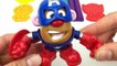 Learn Colors with Play Doh Modelling Clay and Iron Man Cookie molds Surprise Toys Pj Masks Yowie