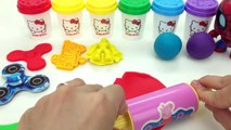 Learn Color with 6 Colors with Hello Kitty Dough and Marvel Avengers Cookie Molds Surprise Toys LEGO