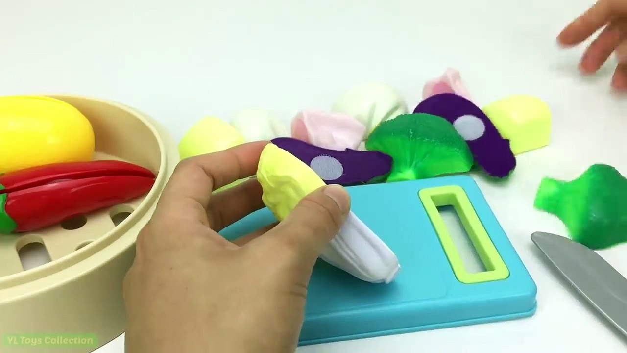 Learn Cutting Fruit and Vegetables Education video YL Toys Collection