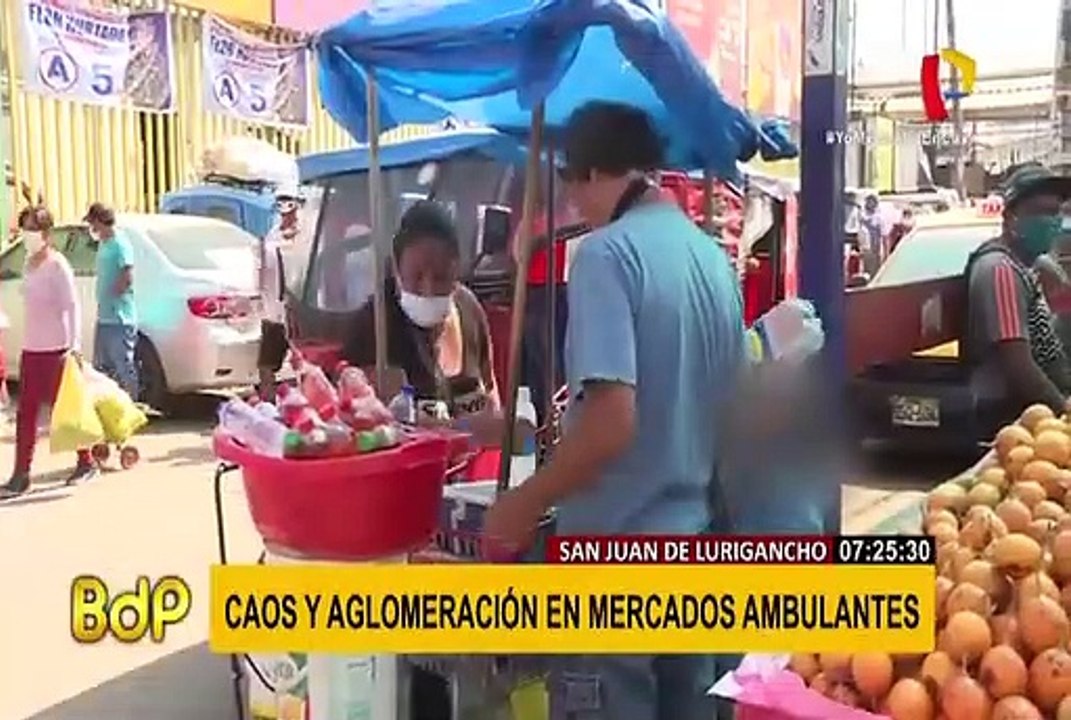Caos y aglomeración en mercados ambulantes de San Juan de Lurigancho