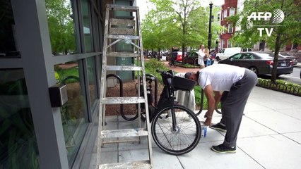 Coronavirus: les murs de la capitale américaine porteurs de messages d'espoir