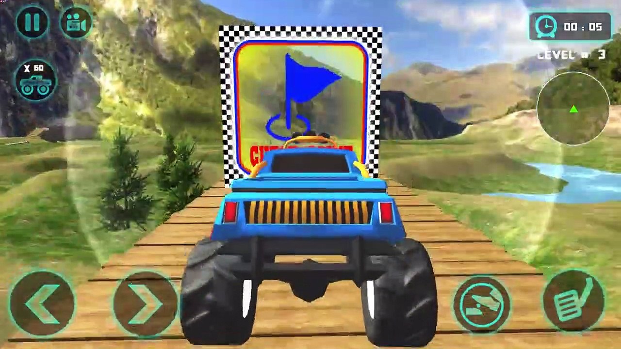 Offroad Monster Truck Drive 2020 - 4 x 4 Mountains Uphill Jeep Car Game - Android GamePlay