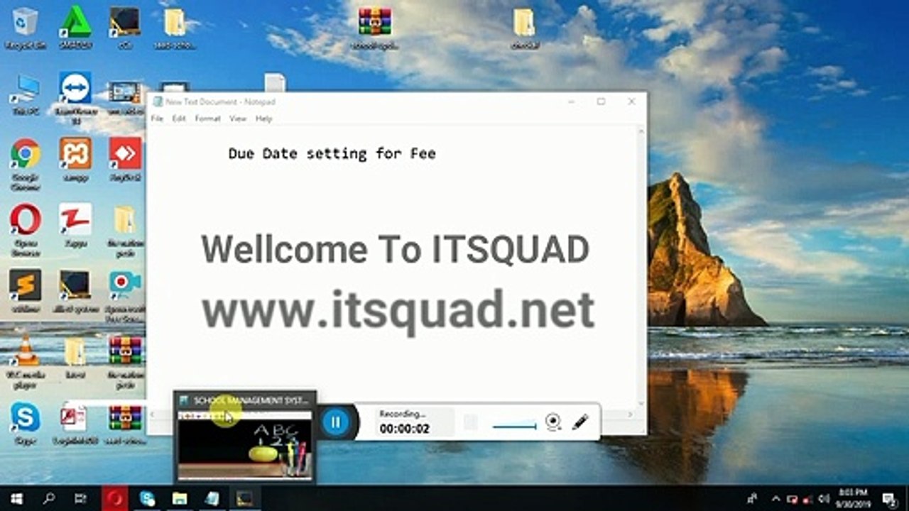 how to set Due Date Fee in School Management System Software