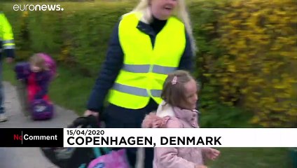 شاهد: أطفال الدنمارك يبدأون بالعودة إلى مدارسهم بعد شهر من الحجر الصحي