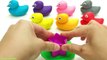 Learn Shapes and Colors with Play Doh Duck and Kinder Surprise Toys