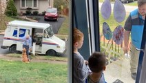 Kindhearted Mail Couriers Have Fun On The Job