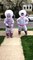 Couple in Inflatable Astronaut Costumes Visit Relatives During Quarantine