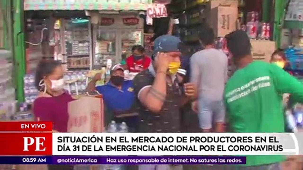 Primera Edición: Comerciantes adoptan medidas preventivas de contagio en el Mercado de Productores