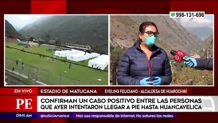 Primera Edición: Confirmaron un caso positivo entre las personas que intentaron llegar a Huancavelica