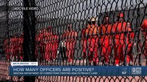How many Arizona corrections officers are positive?