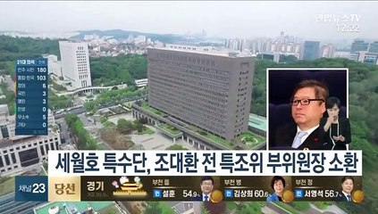 세월호 특수단, 조대환 전 특조위 부위원장 소환조사