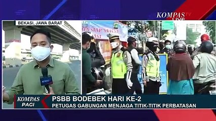 Pantauan Jalan Selama Penerapan PSBB di Depok dan Bekasi
