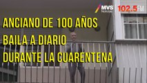 Anciano de 100 años baila a diario durante la cuarentena