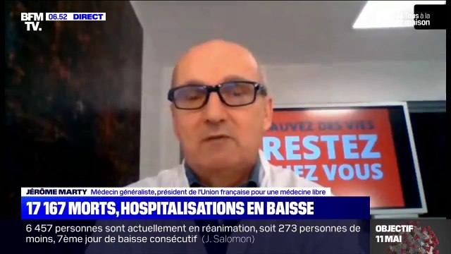 Le président de l'Union française pour une médecine libre Jérôme Marty estime qu' on a une vision assez déformée de l'épidémie