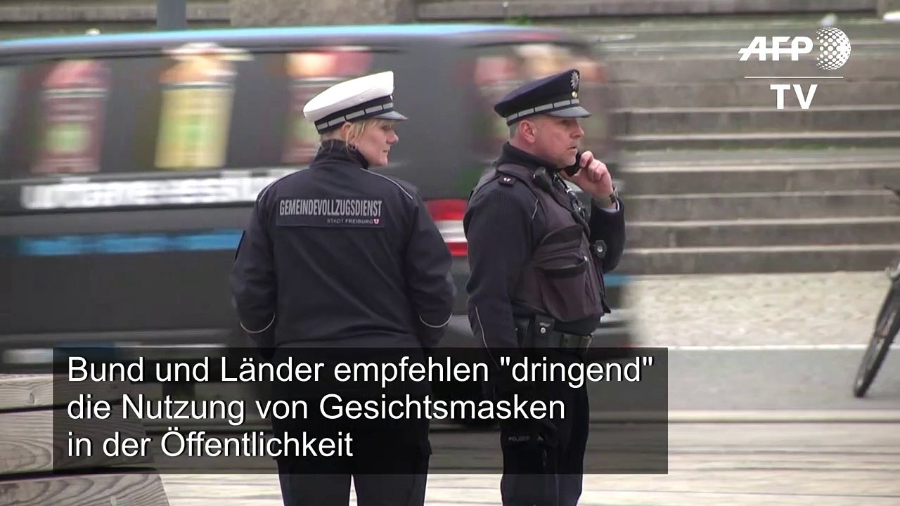 Bund und Länder empfehlen "dringend" Maskennutzung in der Öffentlichkeit