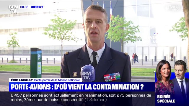 Porte-avions: le porte-parole de la Marine nationale déclare que la plupart des marins n'inspire pas d'inquiétude, il en reste 20 à l'hôpital