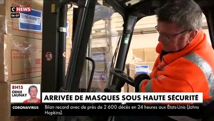 Coronavirus: Une fois arrivés sur le sol français, les masques sont désormais placés sous haute-sécurité