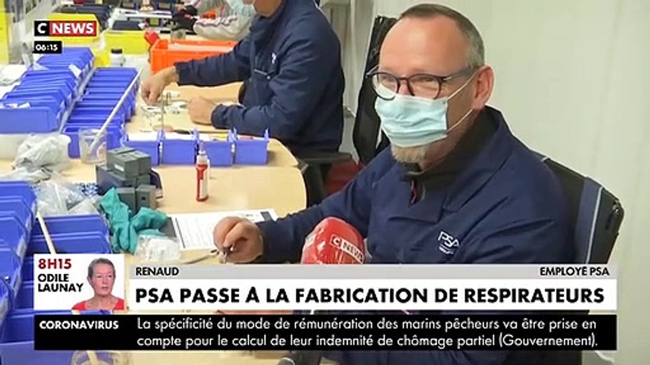 Coronavirus - A l'arrêt depuis le début de la crise sanitaire, l'usine PSA de Poissy fabrique désormais des respirateurs artificiels