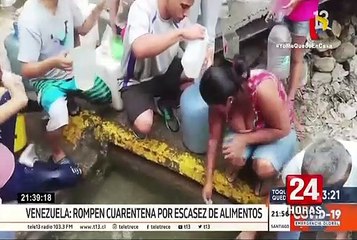 Tải video: Coronavirus en Venezuela: población rompe cuarentena por escasez de alimentos