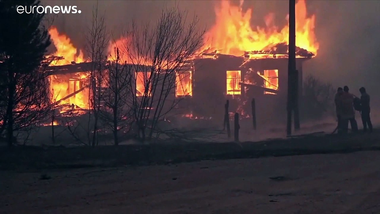 Brände in tschernobyl: die rauchverbreitung in europa