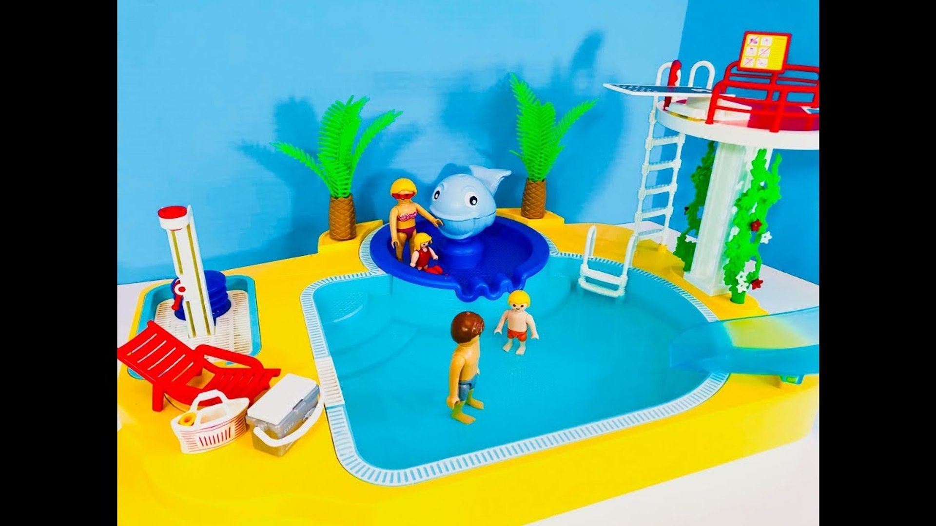 Playmobil SUMMER FUN CHILDREN'S Pool with Whale Fountain Playset Opening  Toy Video- - video Dailymotion
