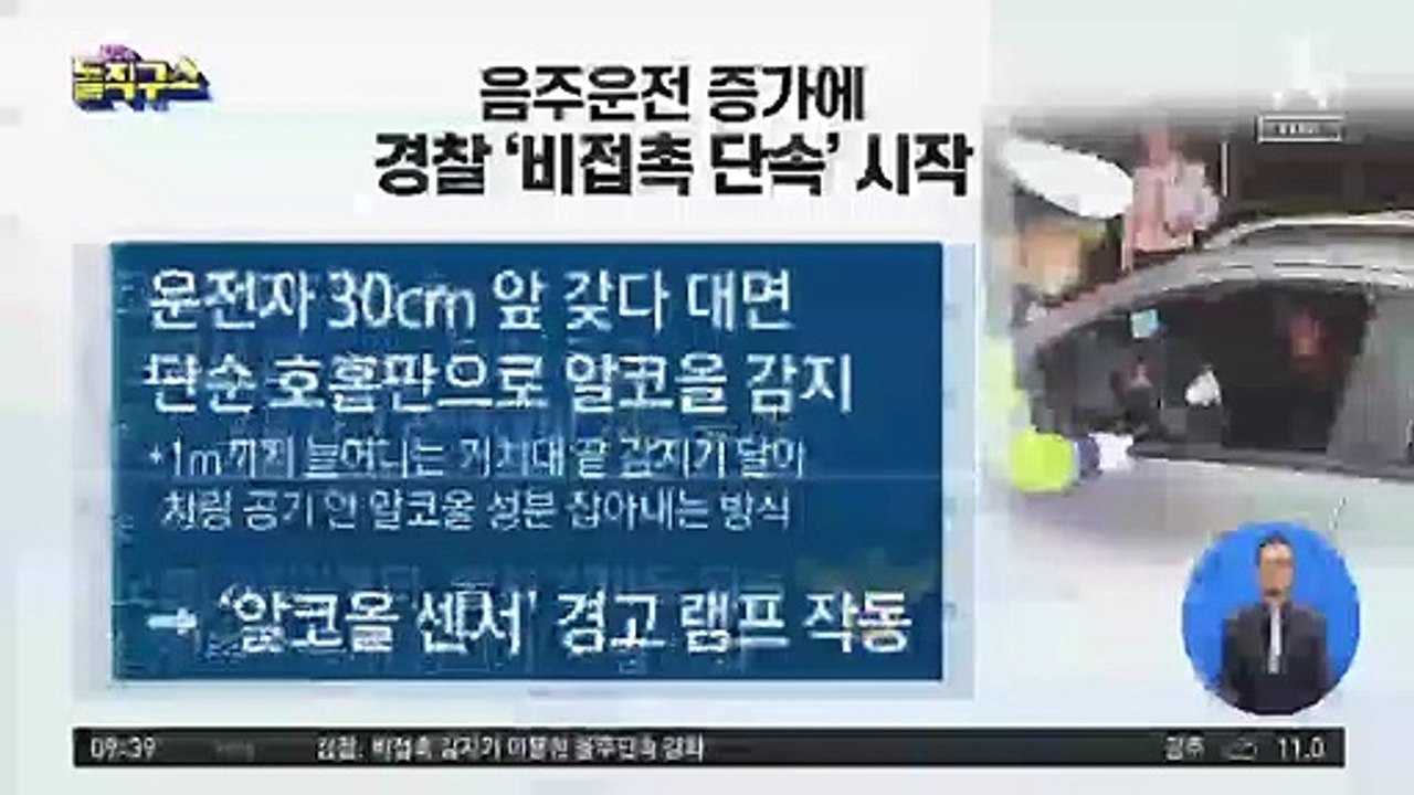 음주운전 증가에…경찰 ‘비접촉 단속’ 시작